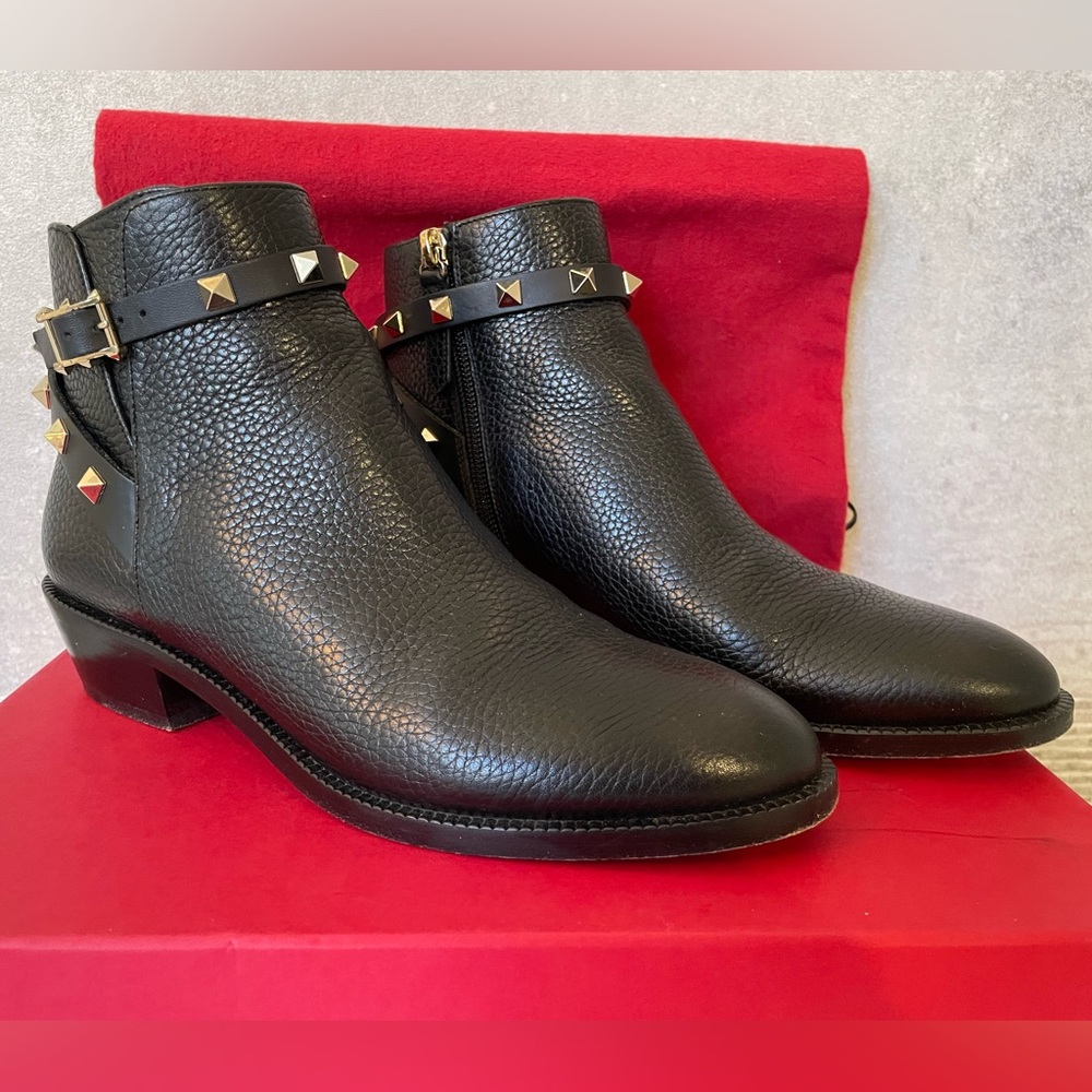 Valentino Rockstud Ankle Boots
